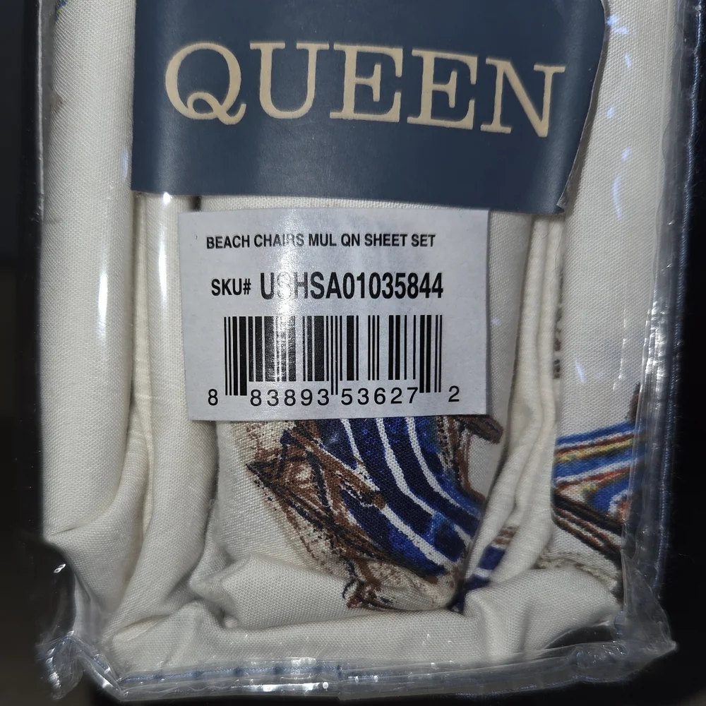 Tommy Bahama Beach Chair Queen Sheet Set